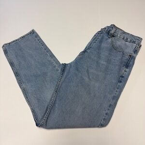 Levi's Men's Jeans 505 Light Wash Denim Zipper Fly Straight Leg Red Tab 33X30